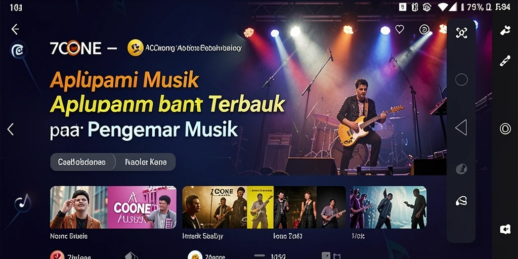 Gameplay yang seru dan interaktif dalam aplikasi musik.