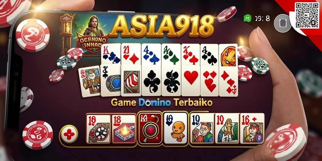 Tampilan gameplay Domino yang mendebarkan di ASIA918.