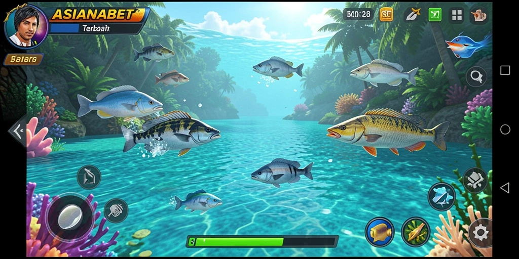 Gameplay menembak ikan yang seru dan menarik di ASIANABET.