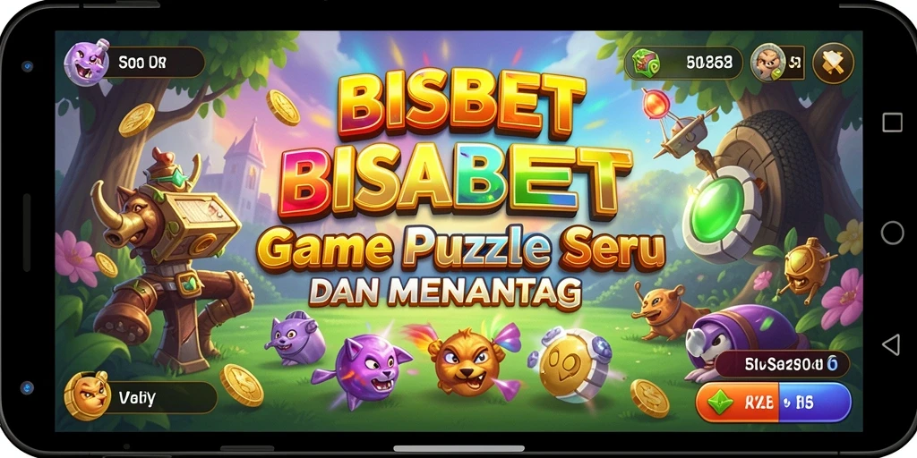Tampilan gameplay menarik BISABET dengan berbagai tantangan Puzzle.