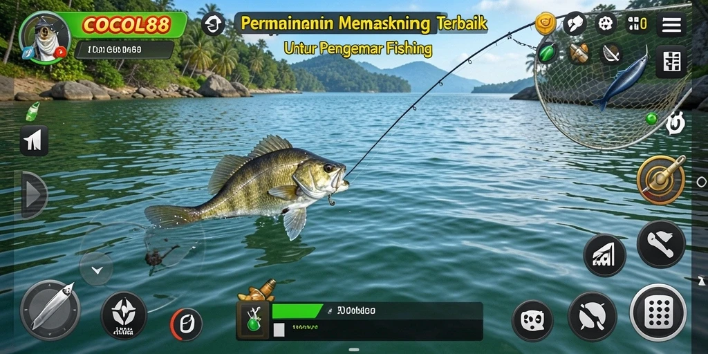 Screenshot COCOL88 menampilkan gameplay Fishing yang menarik dan seru.