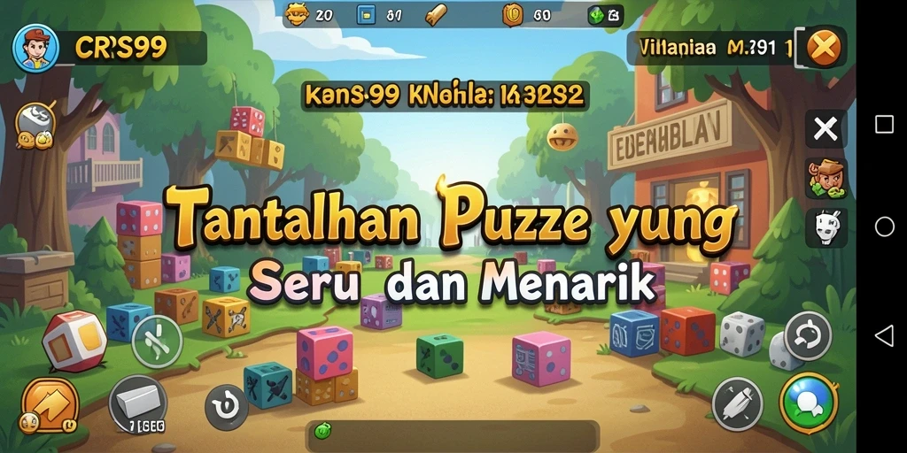 Tampilan gameplay seru dan beragam teka-teki di CRS99.