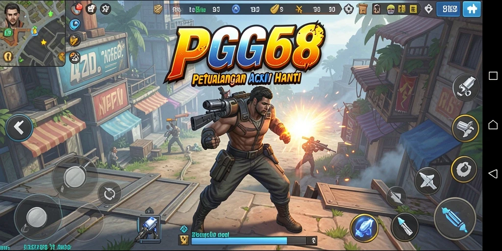 Tampilan gameplay PGG68 yang seru dan mendebarkan.