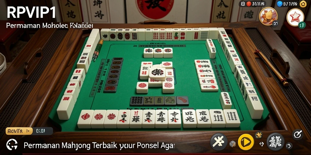 Tampilan gameplay Mahjong RPVIP1 yang memikat dan interaktif.